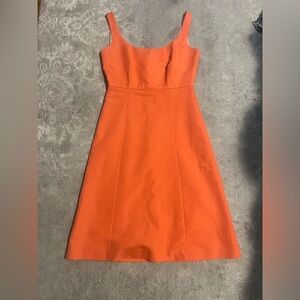 XS J Crew Bright Peach Dress